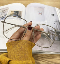 Load image into Gallery viewer, Computer Glasses Square Frame Women Men Anti Blue Light Alloy Eyewear Blocking Square Spectacle Transparent Glasses Optical