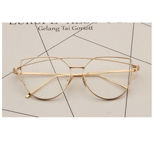 Load image into Gallery viewer, Computer Transparent Eyewear Frames Classic Brand Cat Eye Glasses For Women 2023 Oversized Spectacle Eyeglasses