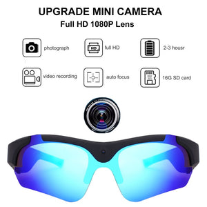 Conway Mini Camcorders Glasses Polarized Sports Video Sunglasses Camera&Photo Recording Glasses Portable DVR Headsets Eyewear