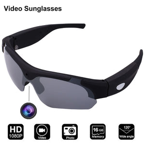 Conway Mini Camcorders Glasses Polarized Sports Video Sunglasses Camera&Photo Recording Glasses Portable DVR Headsets Eyewear