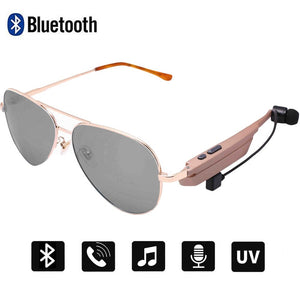 Conway Music Sunglasses Bluetooth Speaker Headsets with Single Earphone Smart Glasses Mens Pilot Driving Sun Glasses Polarized
