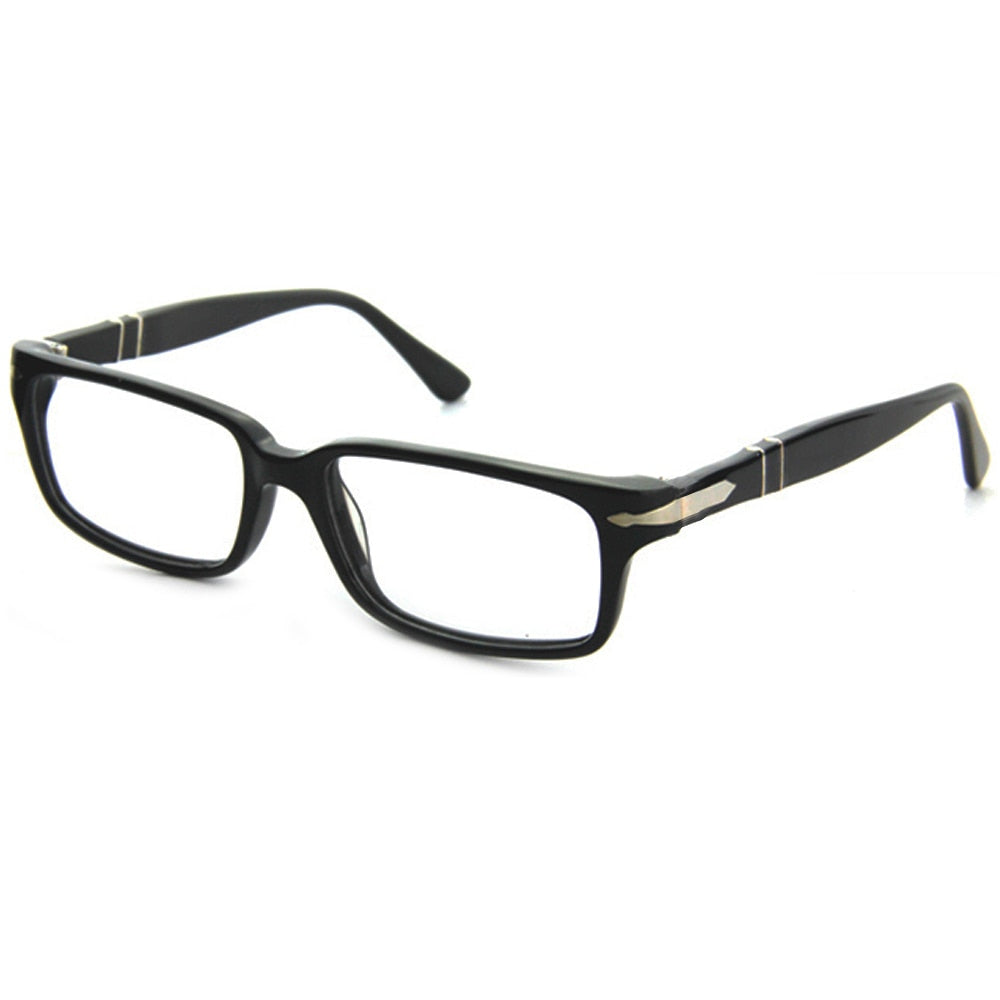 Conway Slim Rectangular Optical Glasses Frame Clear Lens for Men Quality Acetate Spectacles Eyeglasses with Case Europe Style