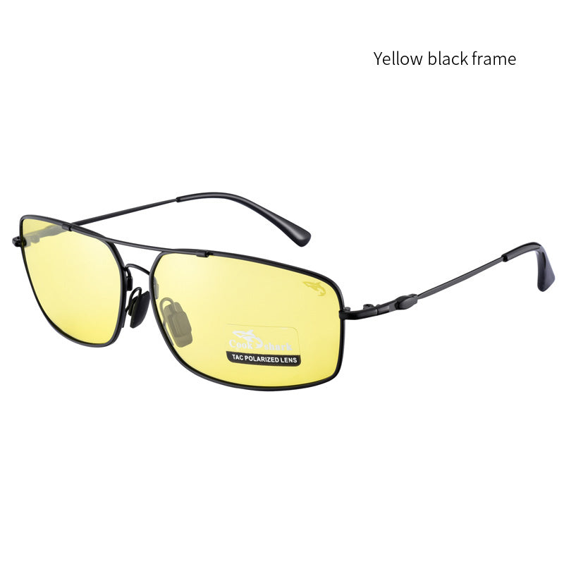 Cook Shark 2025 Men's Sunglasses Sunglasses Men's hipsters Driving Polarizers Sunglasses Drivers Driving Glasses
