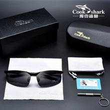 Load image into Gallery viewer, Cook Shark 2025  aluminum magnesium sunglasses men's sunglasses HD polarized driving driver glasses tide