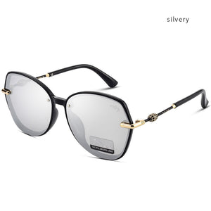 Cook Shark 2025 big frame sunglasses ladies Korean version of tide sunglasses polarized driving UV protection glasses