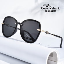Load image into Gallery viewer, Cook Shark 2025 big frame sunglasses ladies Korean version of tide sunglasses polarized driving UV protection glasses