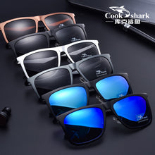 Load image into Gallery viewer, Cook Shark 2025 sunglasses polarized sunglasses for men and women Korean driver hipster glasses