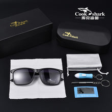 Load image into Gallery viewer, Cook Shark Men&#39;s Polarized Sunglasses Driving Special Color Change Day and Night Drivers Driving Sunglasses Men&#39;s Tide