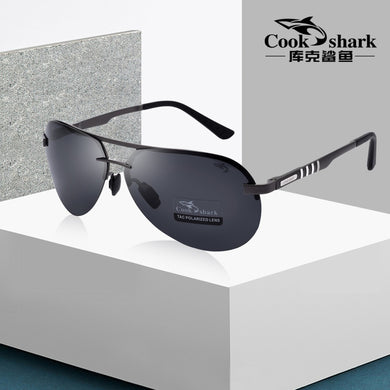 Cook Shark Men's Sunglasses Sunglasses Men's Influx of People Driving Polarized Blue Glasses Sunglasses Drivers Driving Glasses