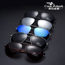 Load image into Gallery viewer, Cook Shark Men&#39;s Sunglasses Sunglasses Men&#39;s Influx of People Driving Polarized Blue Glasses Sunglasses Drivers Driving Glasses