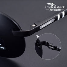Load image into Gallery viewer, Cook Shark Men&#39;s Sunglasses Sunglasses Men&#39;s Influx of People Driving Polarized Blue Glasses Sunglasses Drivers Driving Glasses