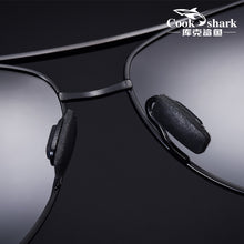 Load image into Gallery viewer, Cook Shark Men&#39;s Sunglasses Sunglasses Men&#39;s Influx of People Driving Polarized Blue Glasses Sunglasses Drivers Driving Glasses