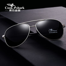 Load image into Gallery viewer, Cook Shark Men&#39;s Sunglasses Sunglasses Men&#39;s Influx of People Driving Polarized Blue Glasses Sunglasses Drivers Driving Glasses