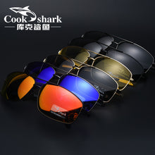 Load image into Gallery viewer, Cook Shark Color Changer Sunglasses Men&#39;s Sunglasses Tidal Polarization Driver&#39;s Mirror Driving Night Vision Glasses