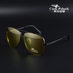 Cook Shark Men's Sunglasses Trends Driving Glasses Polarized Sunglasses Men's UV Protection