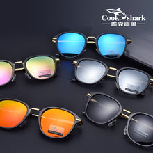 Load image into Gallery viewer, Cook Shark Sunglasses Female Polarizer Sunglasses Female Net Red Korean Tide Driver Personality Glasses