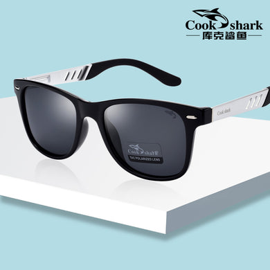 Cook Shark Sunglasses Men's Tide Polarized Sunglasses 2025 UV Protection Driver's Mirror Influx Driving Glasses