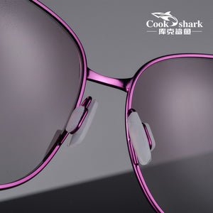 Cook Shark's 2025 sunglasses ladies polarized sunglasses tide ultra light driver driving glasses fashion
