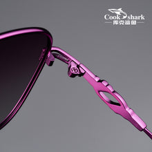 Load image into Gallery viewer, Cook Shark&#39;s 2025 sunglasses ladies polarized sunglasses tide ultra light driver driving glasses fashion