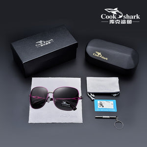 Cook Shark's 2025 sunglasses ladies polarized sunglasses tide ultra light driver driving glasses fashion