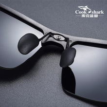 Load image into Gallery viewer, Cook Shark's  aluminum magnesium sunglasses men's sunglasses HD polarized driving drivers color glasses tide
