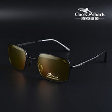Load image into Gallery viewer, Cook Shark&#39;s men&#39;s sunglasses driving glasses special polarized light color changing day and night eyes men&#39;s sunglasses tre