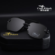 Load image into Gallery viewer, Cook Shark&#39;s men&#39;s sunglasses polarized driving driver&#39;s glasses UV sunglasses men&#39;s trend