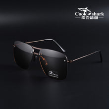 Load image into Gallery viewer, Cook Shark&#39;s polarized sunglasses for men&#39;s drivers. Special glasses for drivers. UV sunglasses for men&#39;s trends