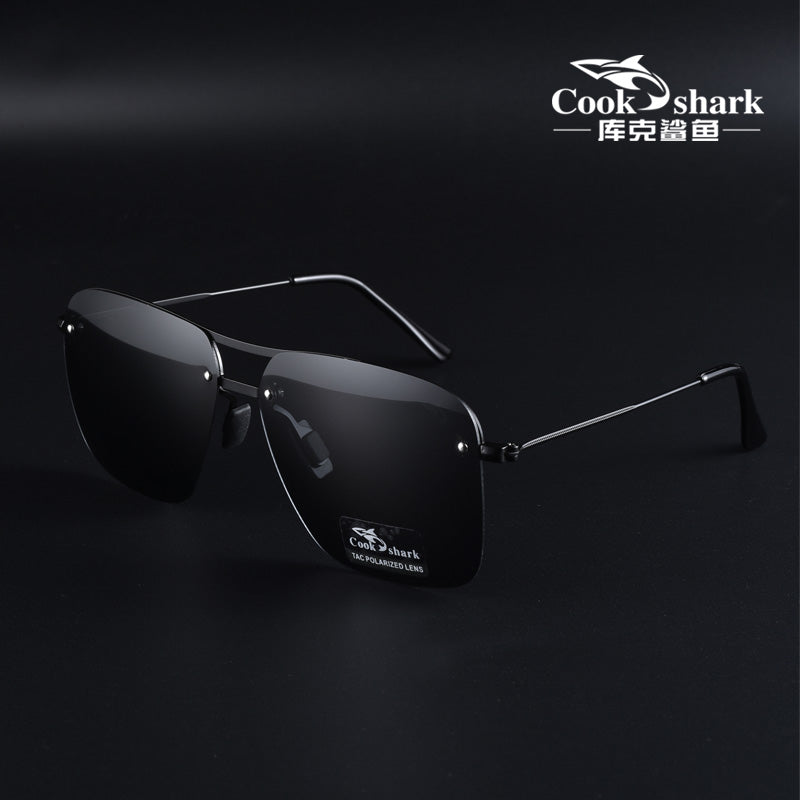 Cook Shark's polarized sunglasses for men's drivers. Special glasses for drivers. UV sunglasses for men's trends