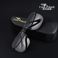 Load image into Gallery viewer, Cook Shark&#39;s polarized sunglasses for men&#39;s drivers. Special glasses for drivers. UV sunglasses for men&#39;s trends