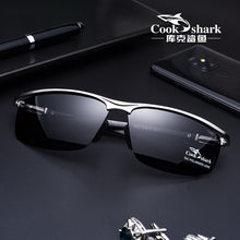 Load image into Gallery viewer, Cook Shark&#39;s polarized sunglasses men&#39;s glasses hipster sunglasses men&#39;s drivers drive UV protection