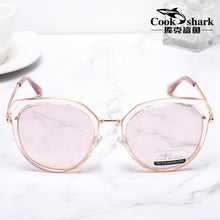 Load image into Gallery viewer, Cook Shark sunglasses ladies polarized sunglasses women 2025 Korean version of tide UV protection big round face glasses