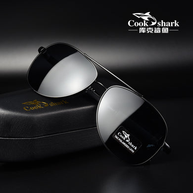 Cook polarizer color-changing sunglasses male driver fishing sunglasses day and night driving special glasses tide