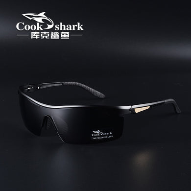 Cook shark 2025 polarizing sunglasses men's driving glasses special trend color changing Sunglasses men's fishing glasses