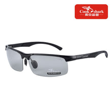 Load image into Gallery viewer, Cook shark day and night dual-use men&#39;s color-changing polarized sunglasses tide driver driving sunglasses men driving only
