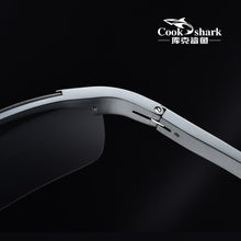 Load image into Gallery viewer, Cook shark day and night dual-use men&#39;s color-changing polarized sunglasses tide driver driving sunglasses men driving only
