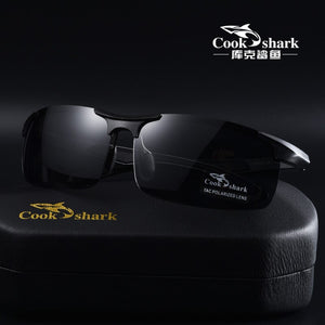 Cook shark day and night dual-use men's color-changing polarized sunglasses tide driver driving sunglasses men driving only