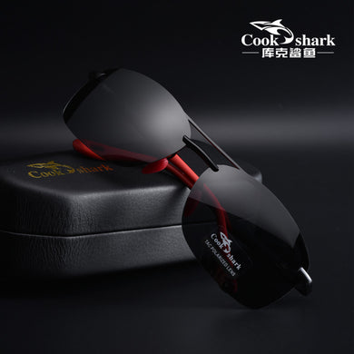 Cook shark men's sunglasses polarized driving driver glasses trend color-changing day and night sunglasses men's models