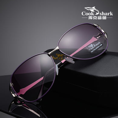 Cook shark 2025 sunglasses ladies polarized sunglasses tide ultra light driver driving glasses classic