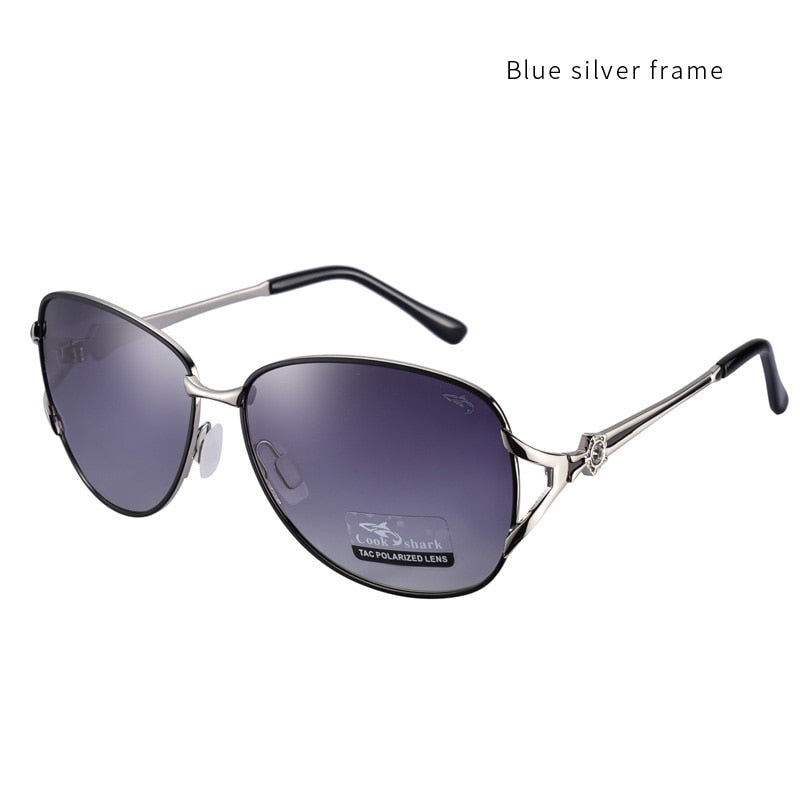 Cook shark 2023 sunglasses ladies polarized sunglasses tide ultra light driver driving glasses classic