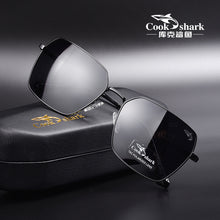 Load image into Gallery viewer, Cook shark&#39;s polarized sunglasses for men and women drivers driving special anti-ultraviolet tide sunglasses