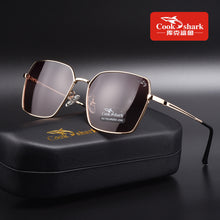 Load image into Gallery viewer, Cook shark&#39;s polarized sunglasses for men and women drivers driving special anti-ultraviolet tide sunglasses
