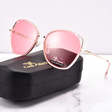 Load image into Gallery viewer, Cook shark sunglasses ladies sunglasses Korean tide glasses UV polarized round face big face star with the same paragraph
