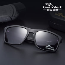 Load image into Gallery viewer, Cook shark sunglasses male Korean version of tide polarized glasses 2025 UV protection driver mirror sunglasses