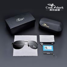 Load image into Gallery viewer, Cookshark 2022  sunglasses men's sunglasses polarized driving driving hipster glasses
