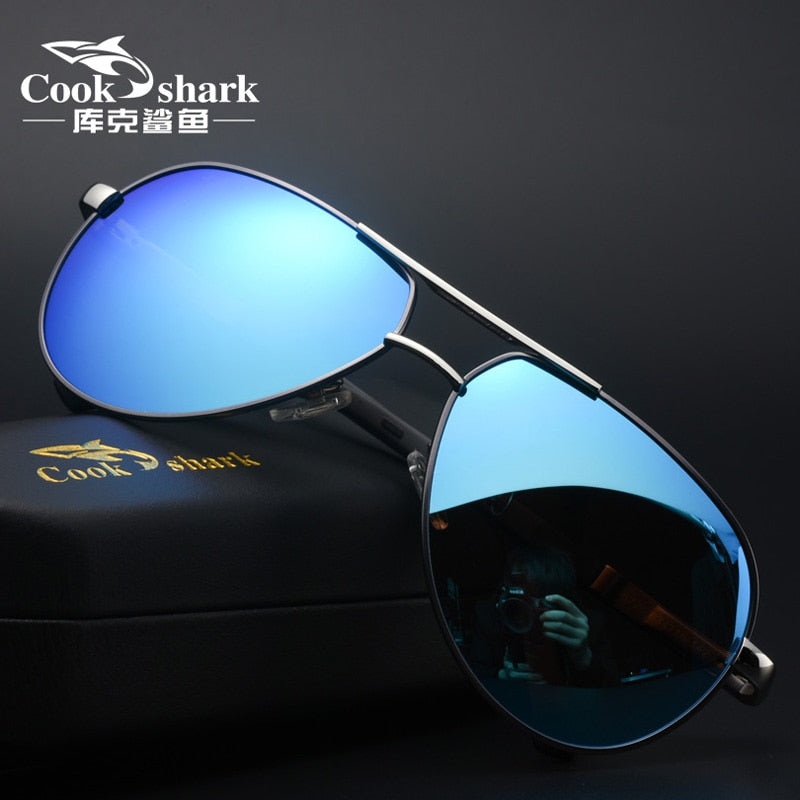 Cookshark sunglasses men's sunglasses tide polarized driving driver blue glasses