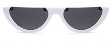 Load image into Gallery viewer, Cool Half Frame Sunglasses Cat Eye 2022 Women Fashion Brand Designer Eyewear Candy Colors Lens Sun Glasses  UV400