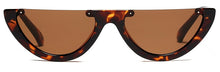 Load image into Gallery viewer, Cool Half Frame Sunglasses Cat Eye 2022 Women Fashion Brand Designer Eyewear Candy Colors Lens Sun Glasses  UV400