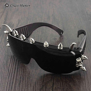 Cool Punk Rock Skull Studded Spike Eyeglasses Sunglasses Unisex