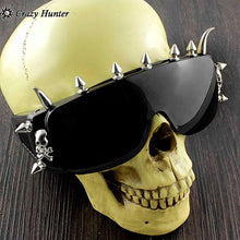 Carica l&#39;immagine nel visualizzatore di Gallery, Cool Punk Rock Skull Studded Spike Eyeglasses Sunglasses Unisex
